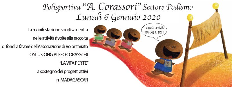 6 gennaio: tutti al via della tradizionale corsa podistica della Polisportiva “A. Corassori”